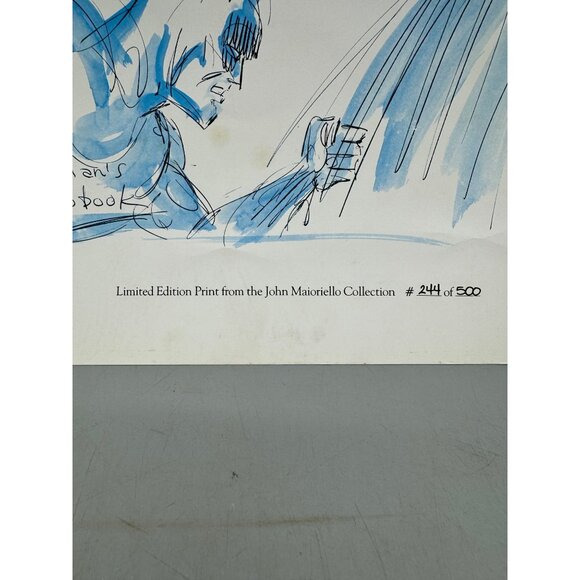 Batman scrapbook print 16"x12" 244/500 Bob Kane/ane/ J. Maioriello READ - Picture 6 of 9